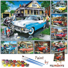 Blues, Moda, art, Carros