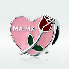 Charm Bracelet, Jewelry, Pandora Beads, Rose