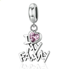 Charm Bracelet, Love, Family, Pandora Beads