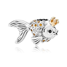 Charm Bracelet, ジュエリー, Pandora Beads, fish
