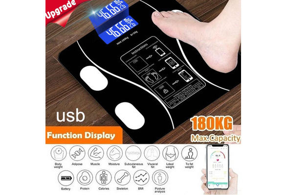 2020 NEW USB Rechargeable Body Fat Scales Intelligent Electronic