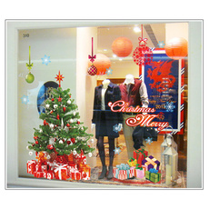 vinylchristmastreesticker, diy, Door, Christmas