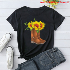 mensummertshirt, sunflowertshirt, Shorts, Shirt