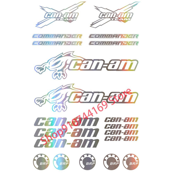 2-Pack BRP Can-Am Ryker/Spyder Sticker Decal Set - Glossy Vinyl 19x2.6 Inches
