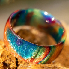 rainbow, Fiber, wedding ring, Gifts