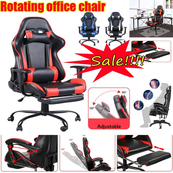 Oversized Swivel Gaming Floor Chair w/ Armrest, Adjustable