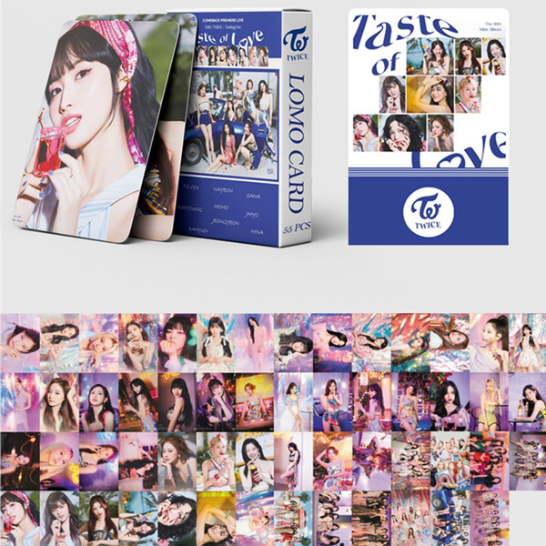 55pcs Box Kpop Twice New Album Taste Of Love Lomo Card Korean Star Sana Hd Photo Card Postcard For Fans Gift Wish 55pcs Box Kpop Twice New Album Taste Of Love Lomo Card Korean Star Sana Hd Photo Card Postcard For Fans Gift Wish