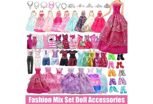 Newest Random 30/52/85 Item/Set Fashion Doll Accessories Including