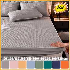 elasticbedcover, thickenbedmattresspad, quilted, mattressprotect