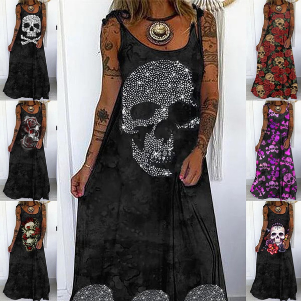 Plus size skull store dress