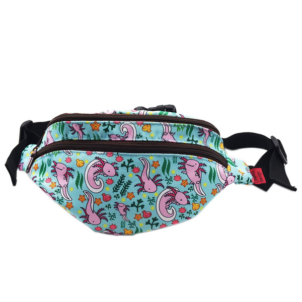 Axolotl Bag Gift Fanny Pack Hip Bag Waist Bag Canvas Bum Belt Hip Pouch ...