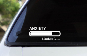 Car Sticker, anxiety, Home Decor, Funny