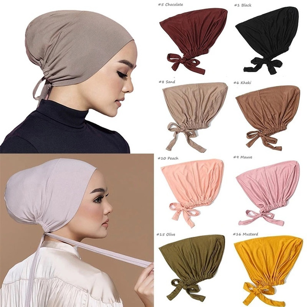 New Soft Muslim Turban Hat Inner Hijab 