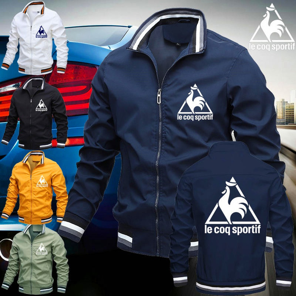 Fashion Le Coq Sportif Sports Men s Zipper Jacket Bomber Jacket Outdoor Casual Wear Street Clothing Windbreaker Jacket Coat Military Tactical Army