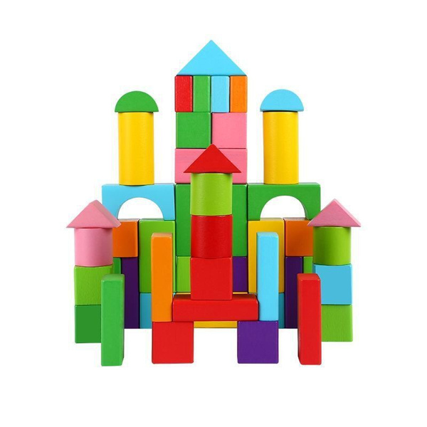 Raw Wood Children's Wooden Building Block Assembled Toys Puzzle No