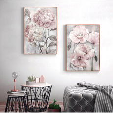 art print, pink, Decor, Flowers