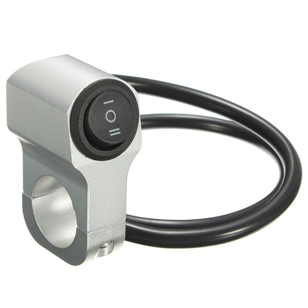 22cm 7/8in Aluminum Alloy Motorcycle Handlebar Headlight Switch Three