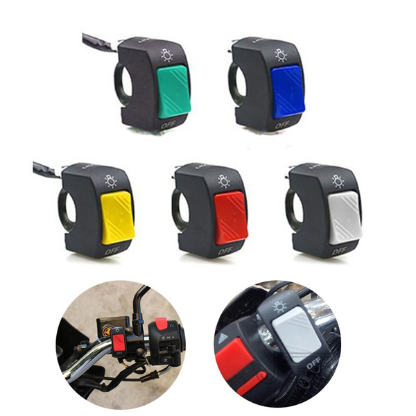 Pulsante Di Avvio Motore Per Manubrio 22mm | Interruttore ON/OFF Universale Per Moto | Rosso E Nero