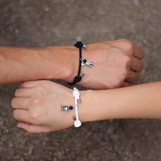 Magnet, cute, pairedpendant, rope bracelet