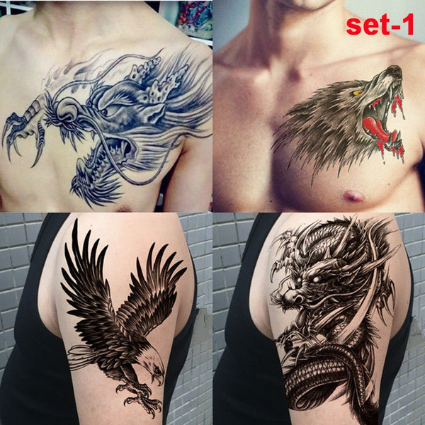 realistic 3d dragon tattoo