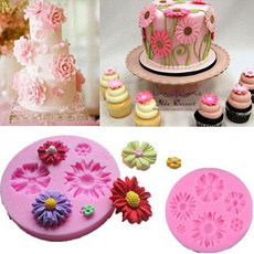mould, Flowers, Baking, Silicone