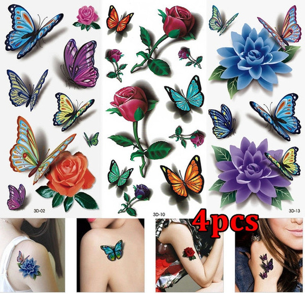 butterfly tattoo designs for girls on wrist