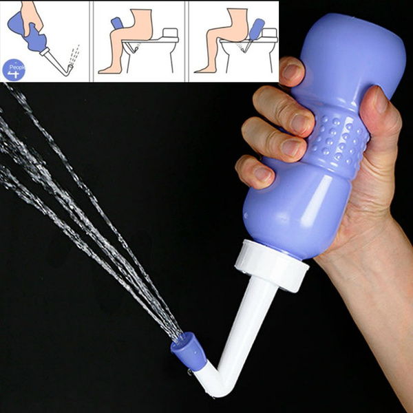 450ML Portable Bidet Sprayer Leakproof Anal Douche Hand Held Bidet Anal Wash Shower Enema