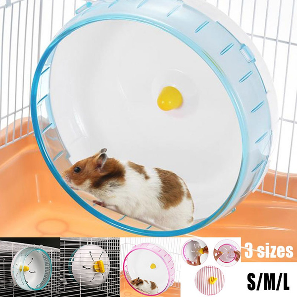 Pet Hamster Flying Saucer Exercise Wheel Mouse Running Disc Cage Toy 