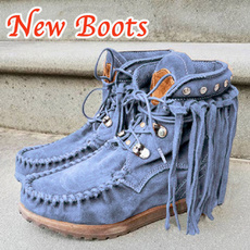winterbootsforwomen, ankle boots, Tassels, Womens Boots
