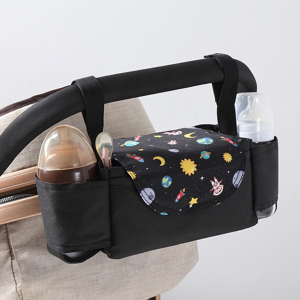 Multifunction Buggy Baby Pram Organizer Bottle Holder Stroller Caddy Storage Bag 