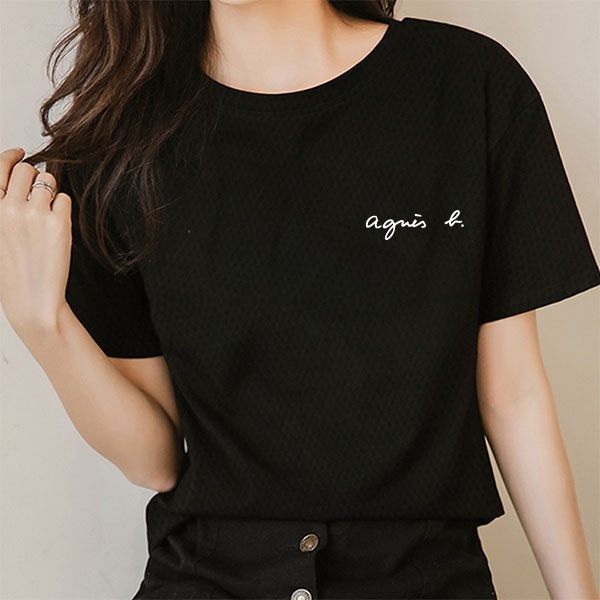 korean black t shirt
