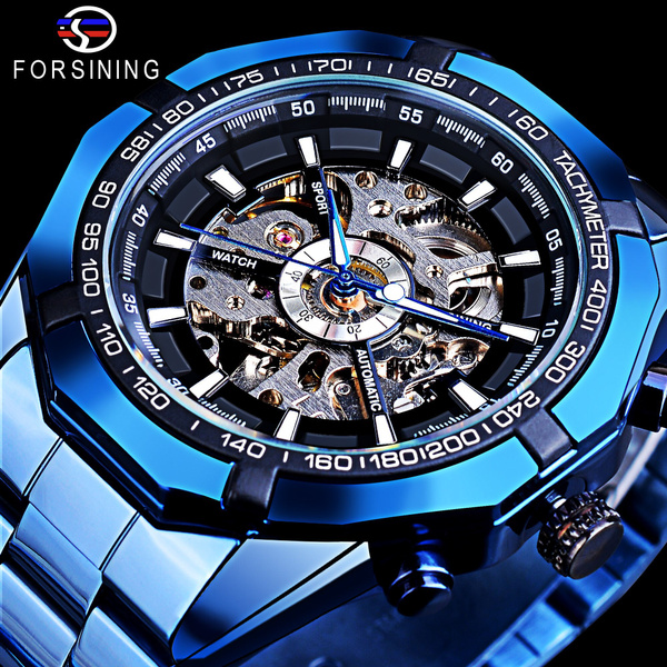 Mens Skeleton Automatic Mechanical Watch | Shop The Latest Trends | Temu