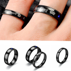 Couple Rings, Romance, anniversarie, Stainless Steel