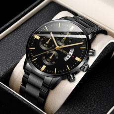 quartz, Quartz Wrist Watch, stainlesssteelwatchformen, Watch