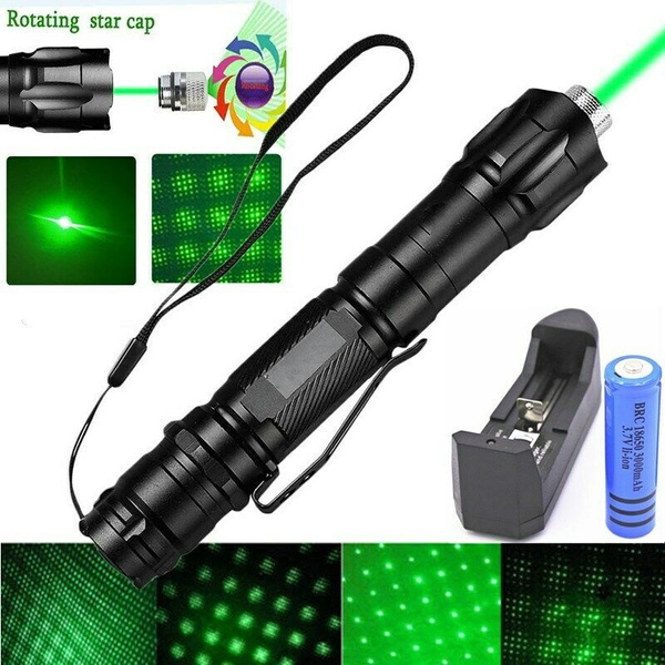 10Miles Green Laser Pointer Pen Rechargable Visible Beam Torches Flashlight UK 