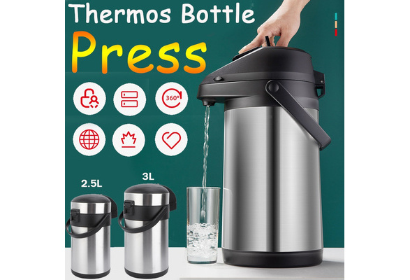 pressure thermos household thermos stainless steel thermos bottles warm  kettle hot water dispenser household items - AliExpress