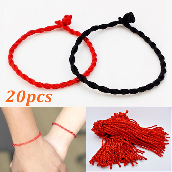 Red Thread Bracelet Unisex Couples Friend Bring Luck Red Black Rope Bangles  Gifts Fashion Handmade Jewelry Bracelet