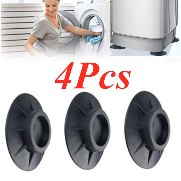 4PCS Washing Machine Floor Mat Nonslip Mute Shockproof Mat Elastic
