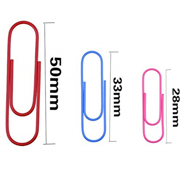 WEDO Plastic-Coated Paper Clips - 27 Mm, Assorted Colors, Pack Of 100 In Storage Box - View #4