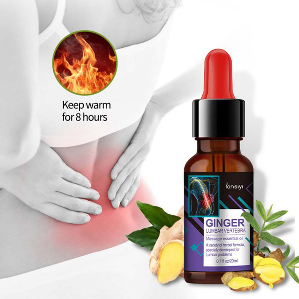 20ML Medical Herbal Ginger Safflower Massage Oil Joint Pain Oil
