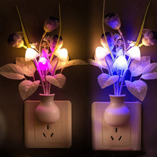 bedlamp, Decor, Flowers, Night Light