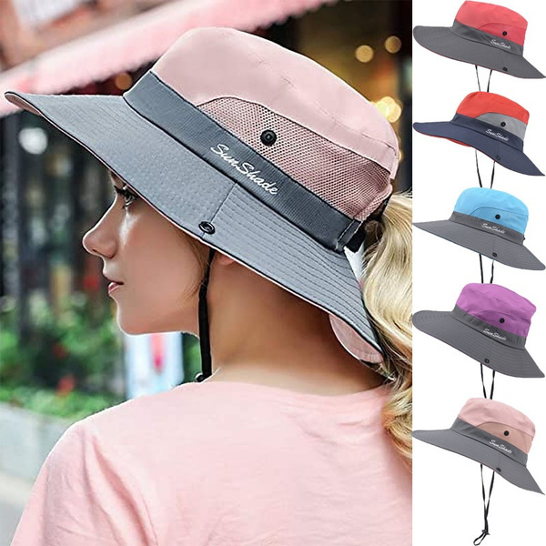 Fishing Hat Sun UV Protection UPF 50+ Sun Hat Summer Men Women Large Wide  Brim Hiking Outdoor Hats with Chain Strap