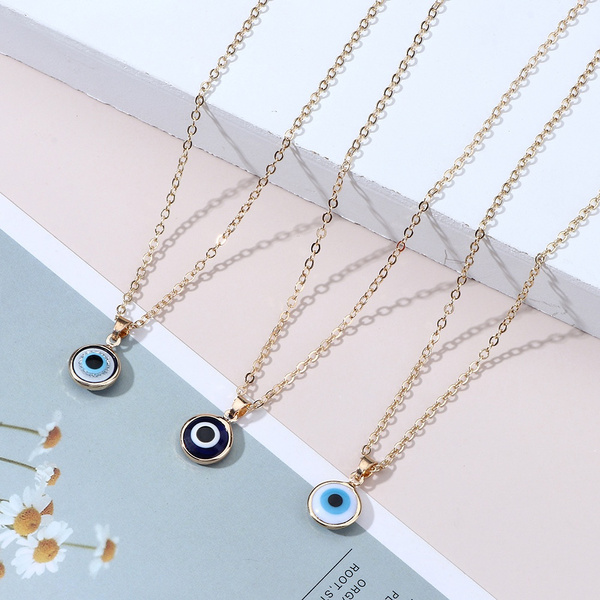 Evil Eye Charm Necklace String Necklace Charm Choker Necklace Simple  Necklace 