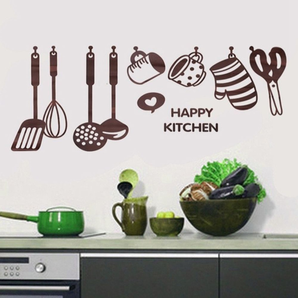 Vinyl Kitchen Utensils Accessories Decals  Decoration Kitchen Accessories  - Vinyl - Aliexpress