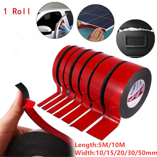 10 m Double Side Foam Sponge Tape Extra Strong Adhesive Roll Sticky Multipurpose 