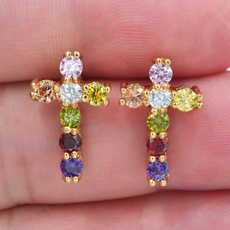 Moda, gold, Stud Earring, wedding earrings