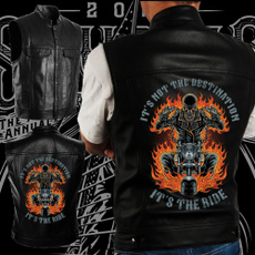 leathervestsformenmotorcycle, motorcyclevestleather, skullleatherjacket, leathervestmen