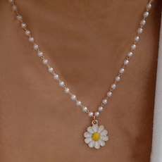 Moda, Joyería de pavo reales, flower necklace, necklace for women