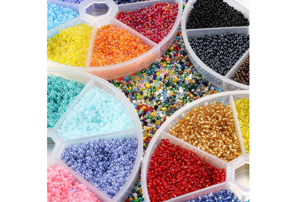 Approx.1000 2MM Czech Glass Seed Beads for Jewelry Making Handmade
