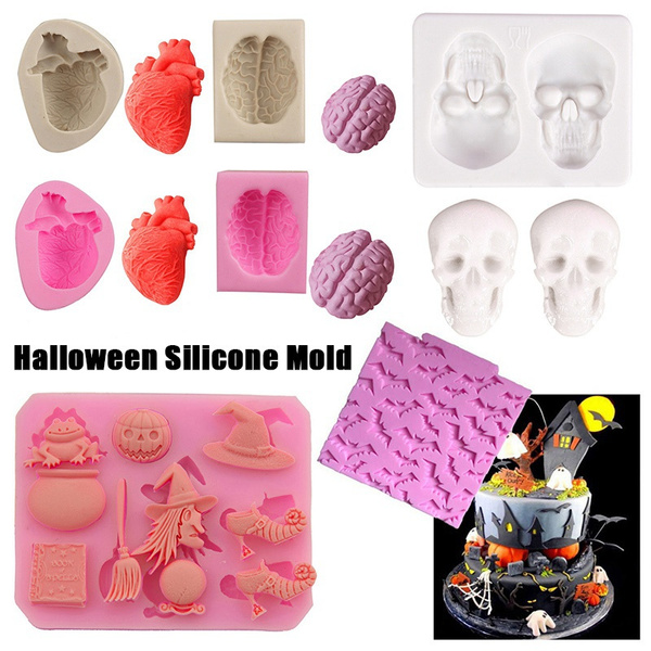 Halloween Pumpkin Wine Bottle Wine Heart Chocolate Mold Fruit Fudge Dessert  Mold Vampire Teeth Silicone Molds - AliExpress